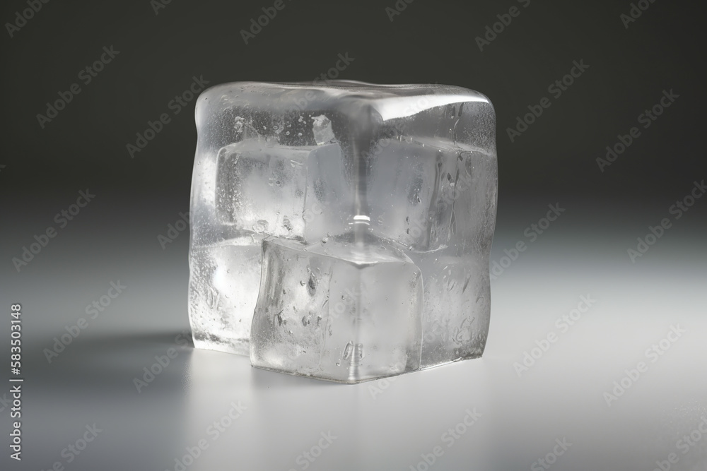 ice, cube, cold, water, cool, blue, isolated, clear, wet, white