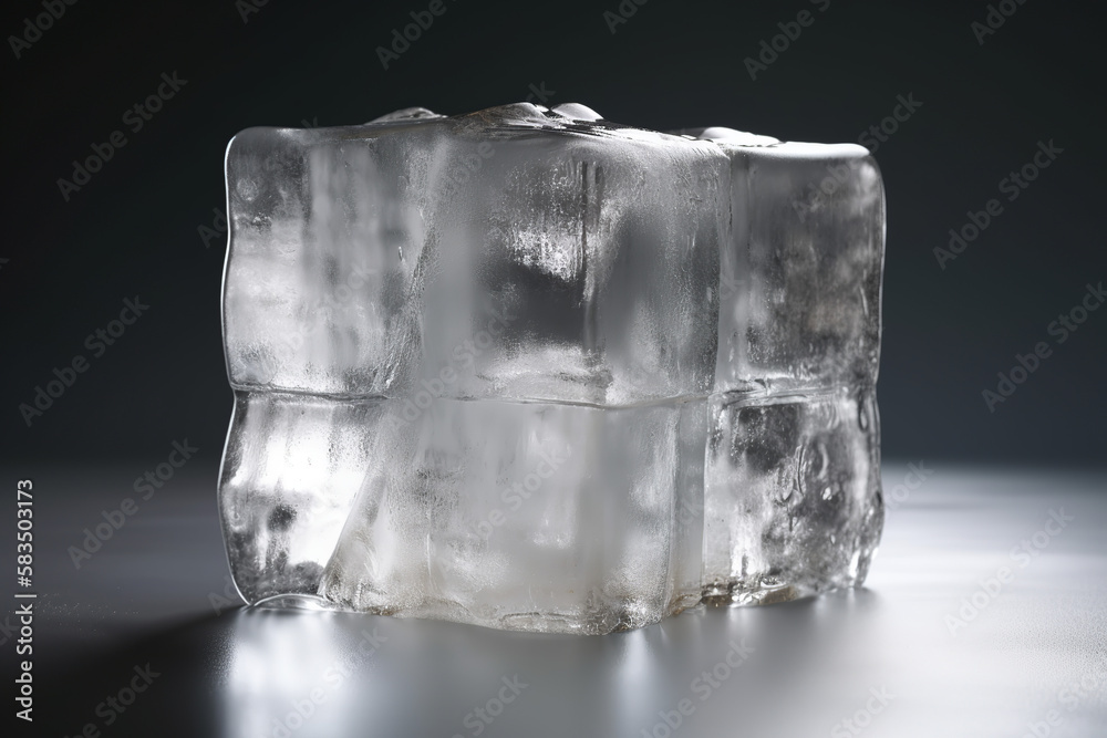 ice, cube, cold, water, cool, blue, isolated, clear, wet, white