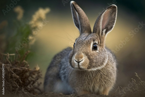 Bunny rabbit. Generative AI