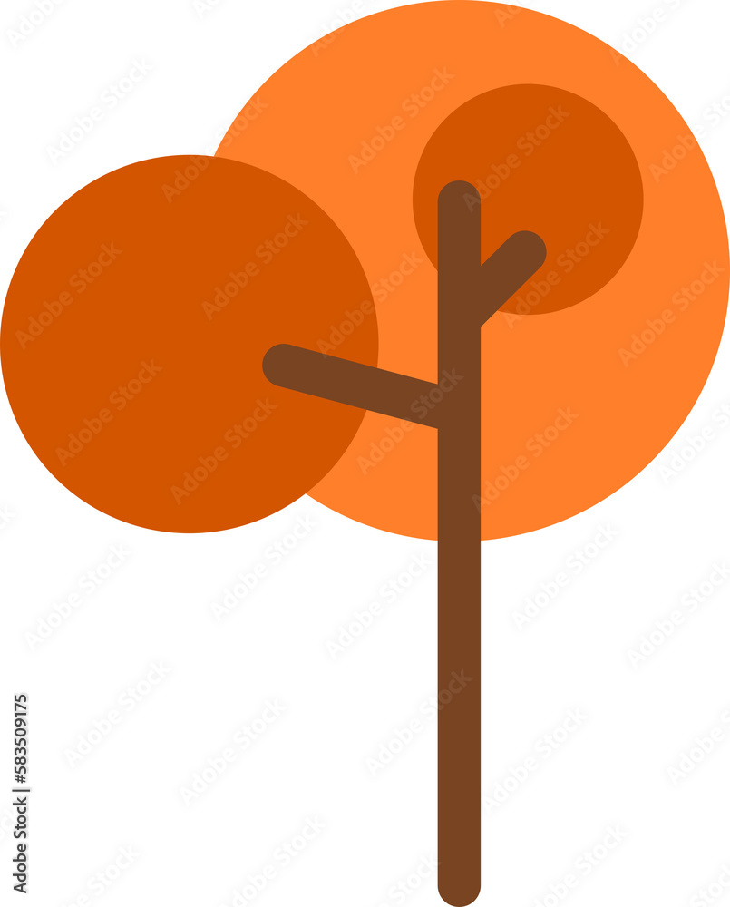 Orange tree leaves autamn season icon PNG Orange tree leaves autamn season icon PNG