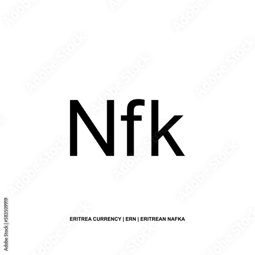Eritrea Currency Symbol, Eritrean Nafka Icon, ERN Sign. Vector Illustration