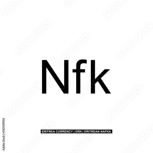 Eritrea Currency Symbol, Eritrean Nafka Icon, ERN Sign. Vector Illustration