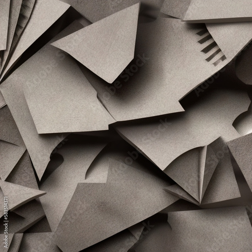 Generative AI - Exploring the Textures of Paper: Captivating Paper Material Photograph
