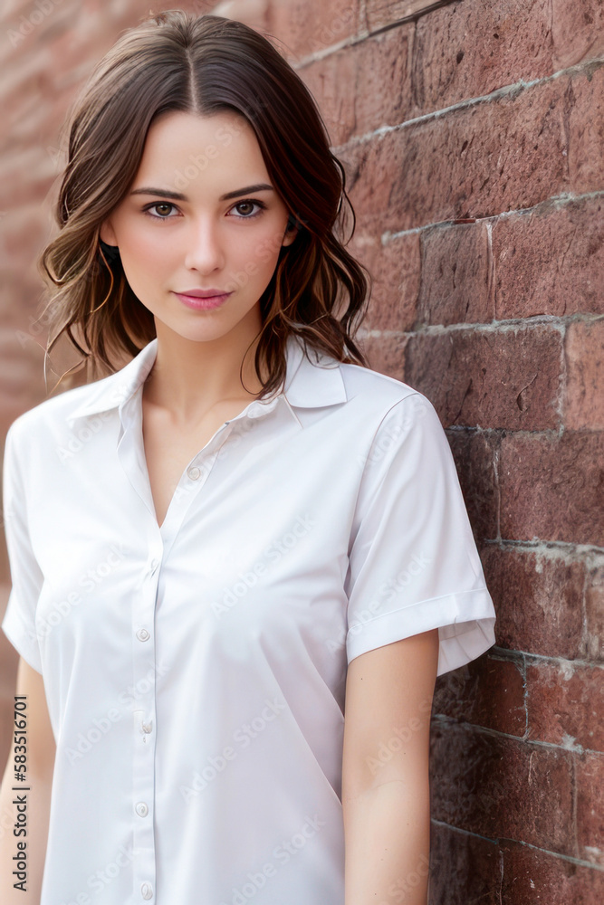 Gorgeous brown eyed girl photoshoot. Generative AI. Gorgeous brown eyed girl photoshoot. Generative AI.