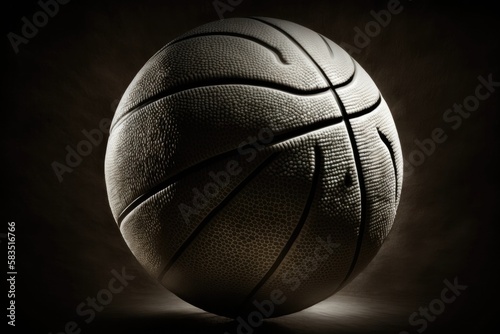 A White Smoth Basket Ball. Generative AI © Ян Заболотний