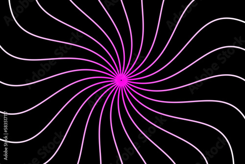 Abstract vector geometric background with irregularly shaped lines that are circularly distributed creating a sense of rotation and illusion	