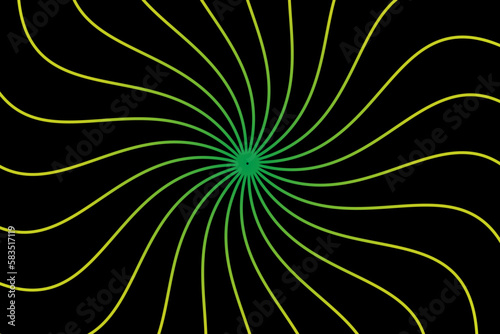 Abstract vector geometric background with irregularly shaped lines that are circularly distributed creating a sense of rotation and illusion	