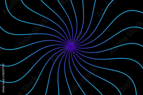 Abstract vector geometric background with irregularly shaped lines that are circularly distributed creating a sense of rotation and illusion	