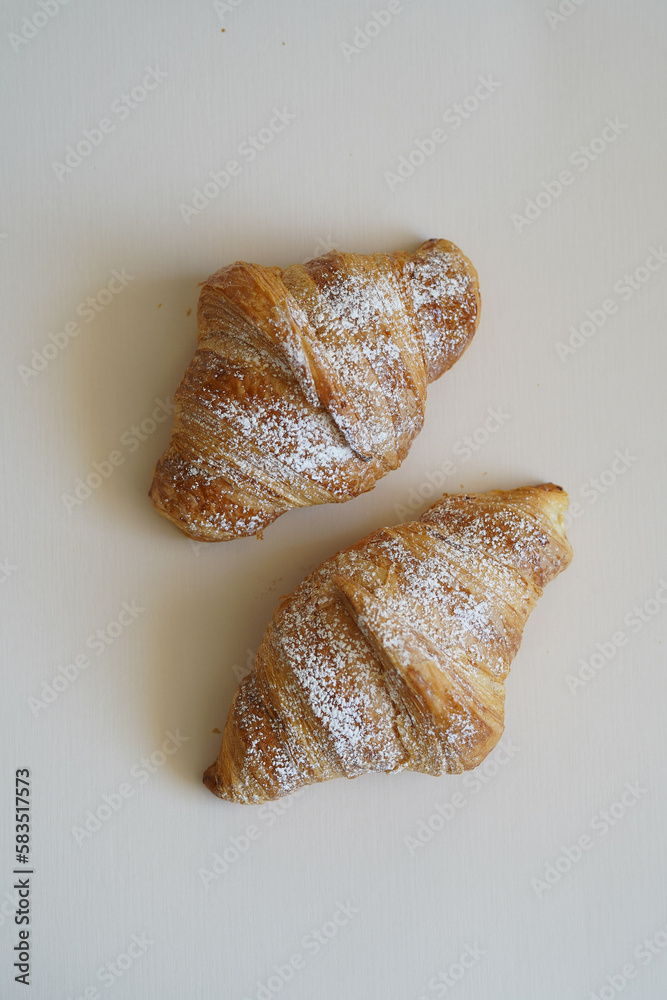 Fresh croissant background. French croissant Fresh croissant background. French croissant