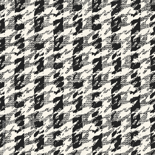 Monochrome Glitch Effect Textured Striped Pattern