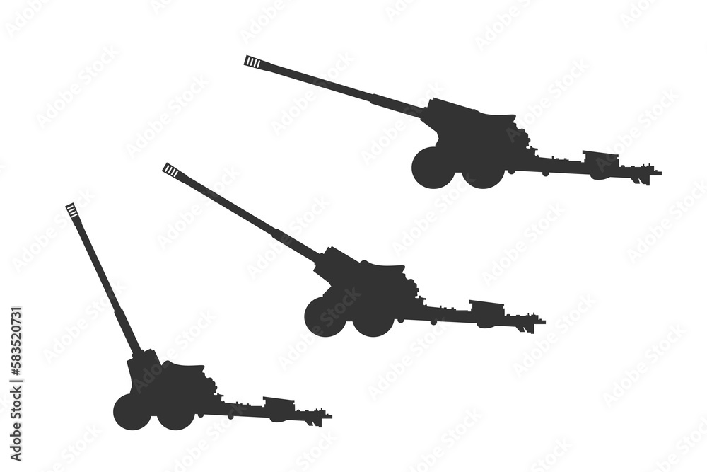 Artillery icon. Military gun machine vector ilustration. Artillery icon. Military gun machine vector ilustration.