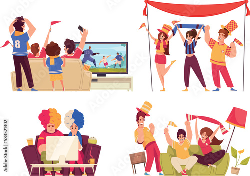 Sports Fan Cartoon