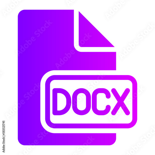 docx gradient icon photo