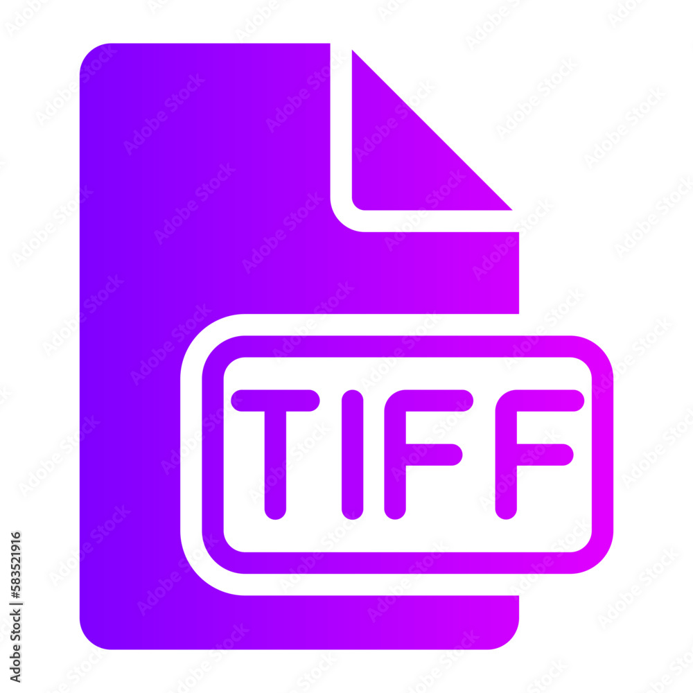 tiff gradient icon tiff gradient icon