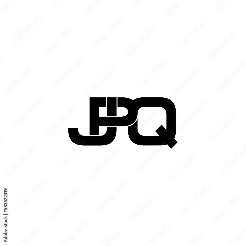 jpq initial letter monogram logo design jpq initial letter monogram logo design