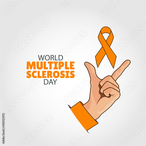 Vector Illustration of World Multiple Sclerosis Day
