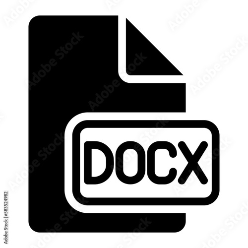 docx glyph icon photo