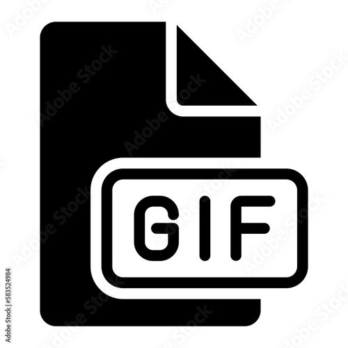 gif glyph icon