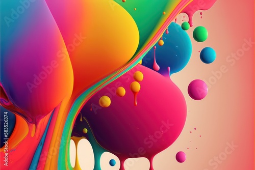 Wallpaper Mural creative blob sphere banner for your modern print generative ai Torontodigital.ca