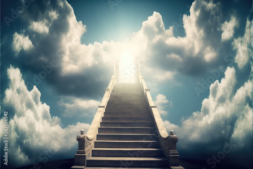 heavenly staircase for religious and spiritual belief generative ai