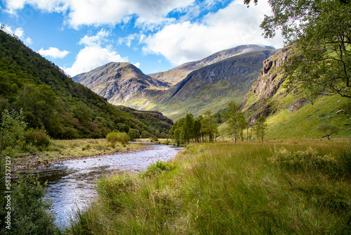 Hike through a classic panorama of a Scottish landscape