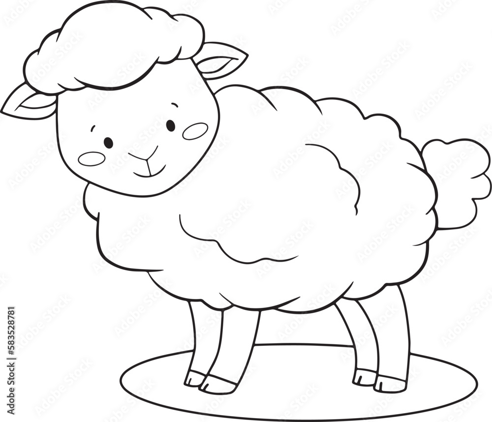 illustration of sheep illustration of sheep