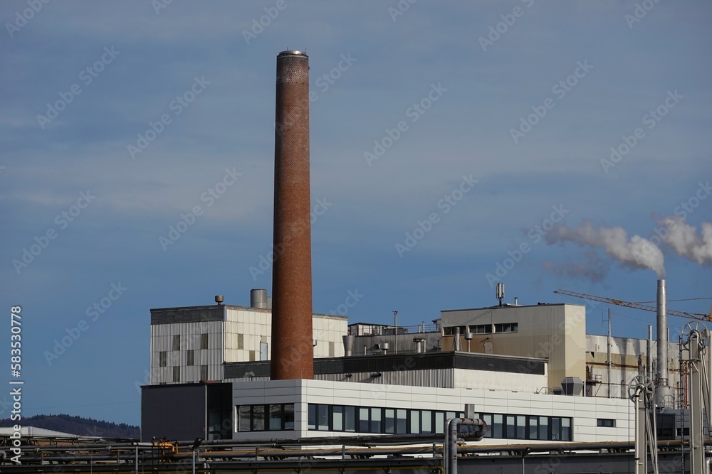 factory with tubes, warehouses, production buildings factory with tubes, warehouses, production buildings