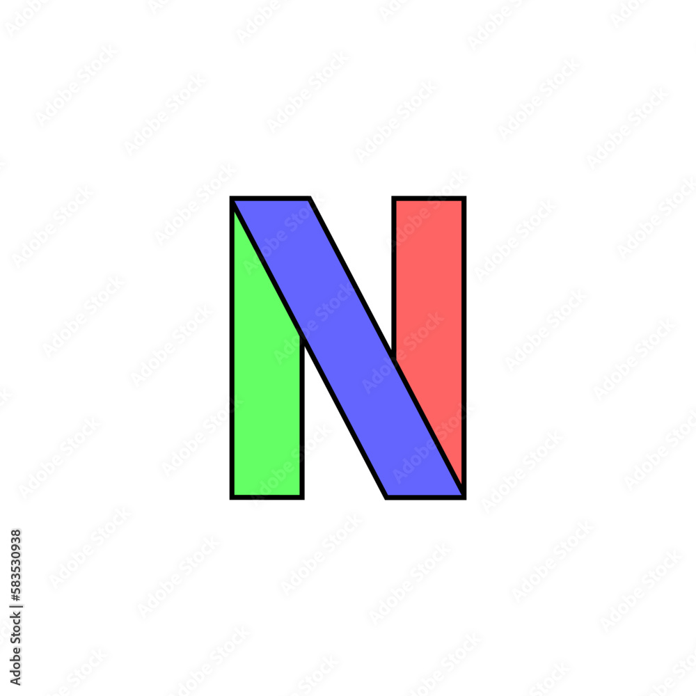Font alphabet folded from colored paper, letter made in multi-colored ribbon, vector illustration 10EPS Font alphabet folded from colored paper, letter made in multi-colored ribbon, vector illustration 10EPS