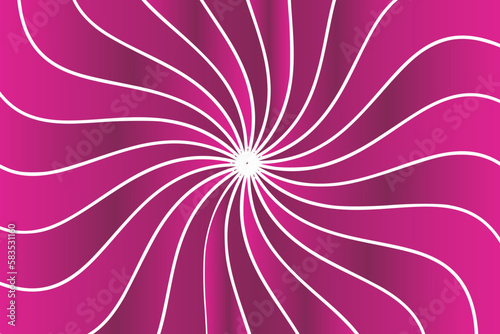 Abstract vector geometric background with irregularly shaped lines that are circularly distributed creating a sense of rotation and illusion	