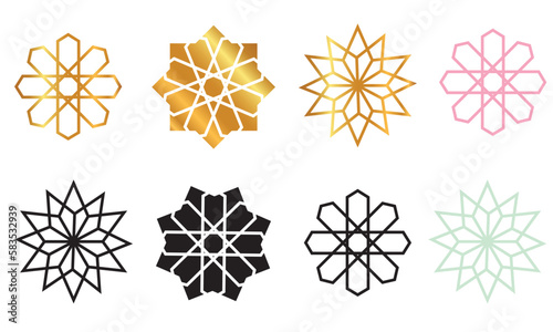 Islamic shape pattern vector eps 10