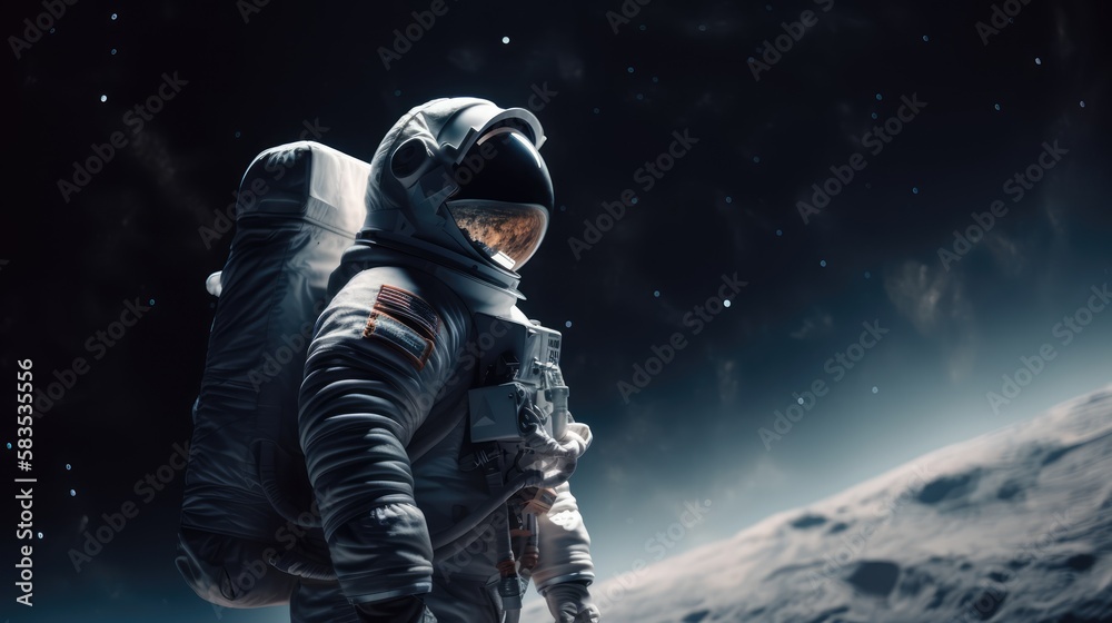 astronaut in deep space, made with generated ai astronaut in deep space, made with generated ai