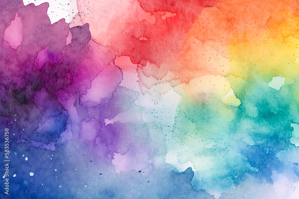 Watercolor backgrounds. Generative Ai.  art, abstract, texture, colorful, design, pattern. 
