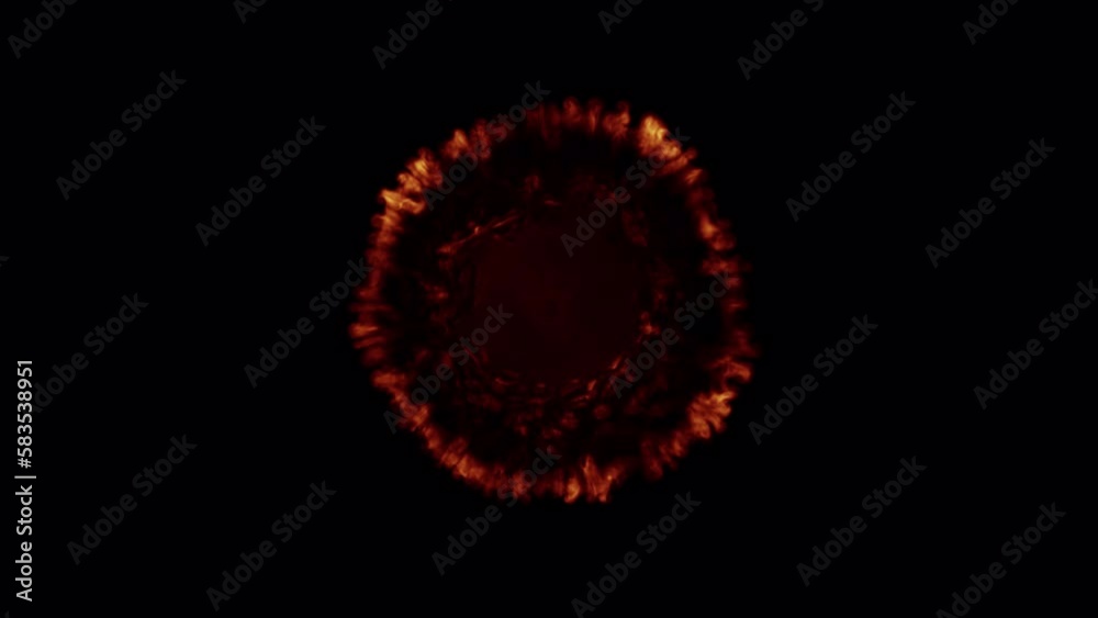 Fire shockwave blowing overlay isolated on alpha background in 4K Fire shockwave blowing overlay isolated on alpha background in 4K