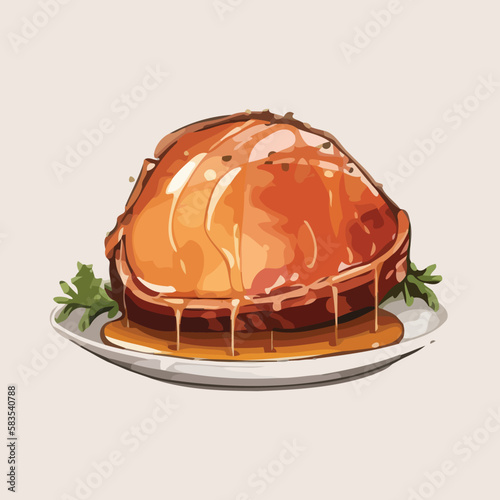 Delicious Honey Glazed Ham