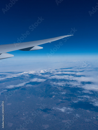 view from airplane window