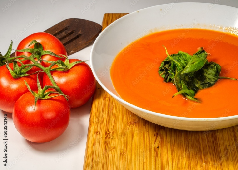 tomato soup with basil tomato soup with basil