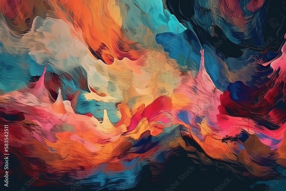 Beautiful acrylic color abstract background, Generative AI
