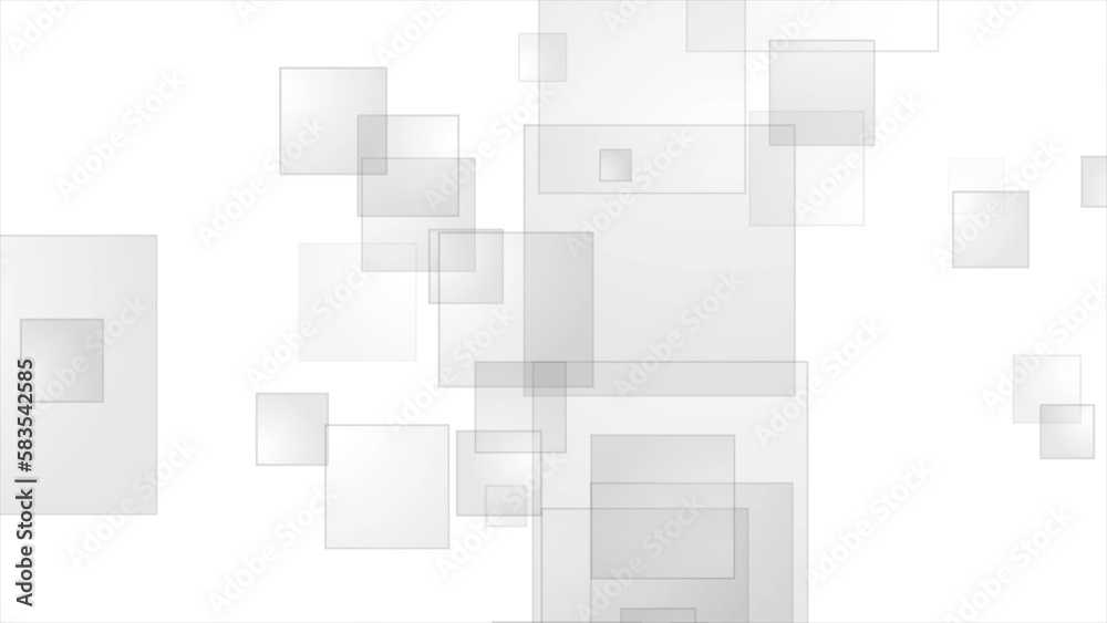 Abstract grey tech geometric glossy squares background