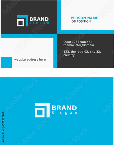 Two sided modern, professional business card design