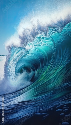 ocean wave and waves © pla2u