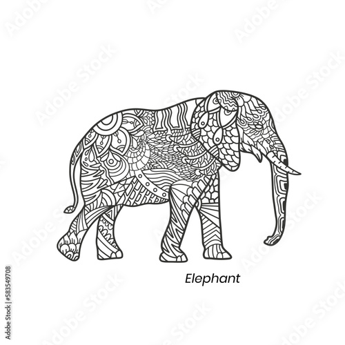 Elephant Zentangle Mandalas
