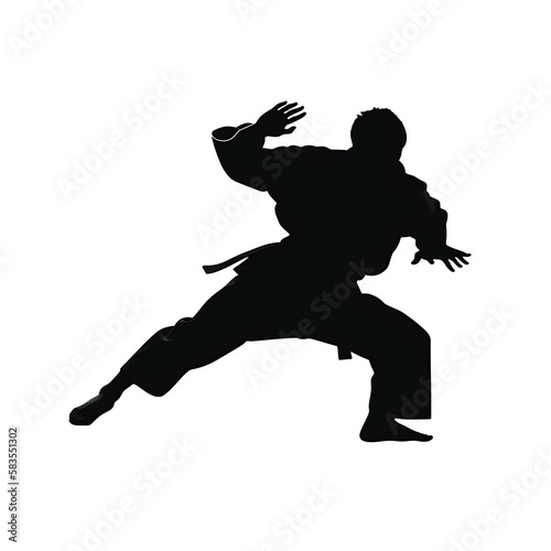 karate, judo, kung fu, kempo, ikido, jiu jitsu, box, taekwondo, kendo, silhouette, sport, vector, black, illustration, player, people, run, running, body, sports, ball, soccer, generative ai
