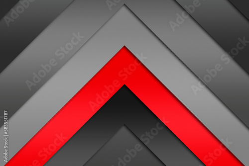 Geometric gray-red background. Copy space. Abstract background.