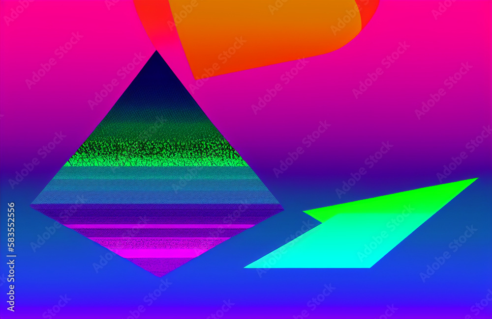 Illustration of a Vibrant Cell Phone with Colorful Background created with Generative AI technology Illustration of a Vibrant Cell Phone with Colorful Background created with Generative AI technology