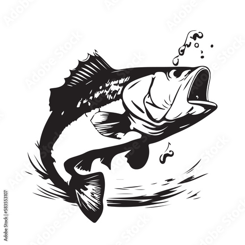 black and white fish