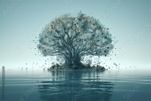 The tree in the ocean  Generative AI
