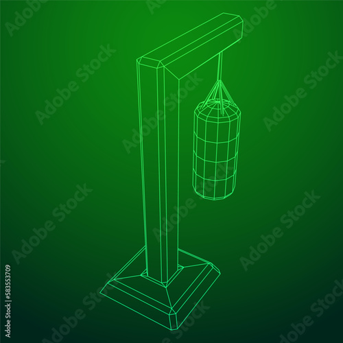 Punching bag for training boxing power punch