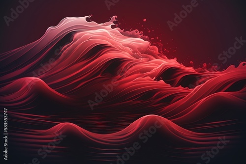 Abstract dark red color background. Colored background. Generative AI