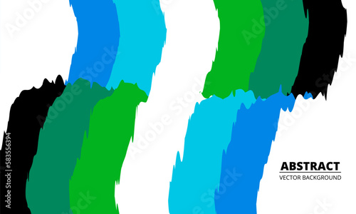 Colorful flat paint abstract background with fuzzy geometric shapes. Vector illustration