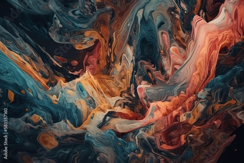 Liquid texture abstract, Generative AI